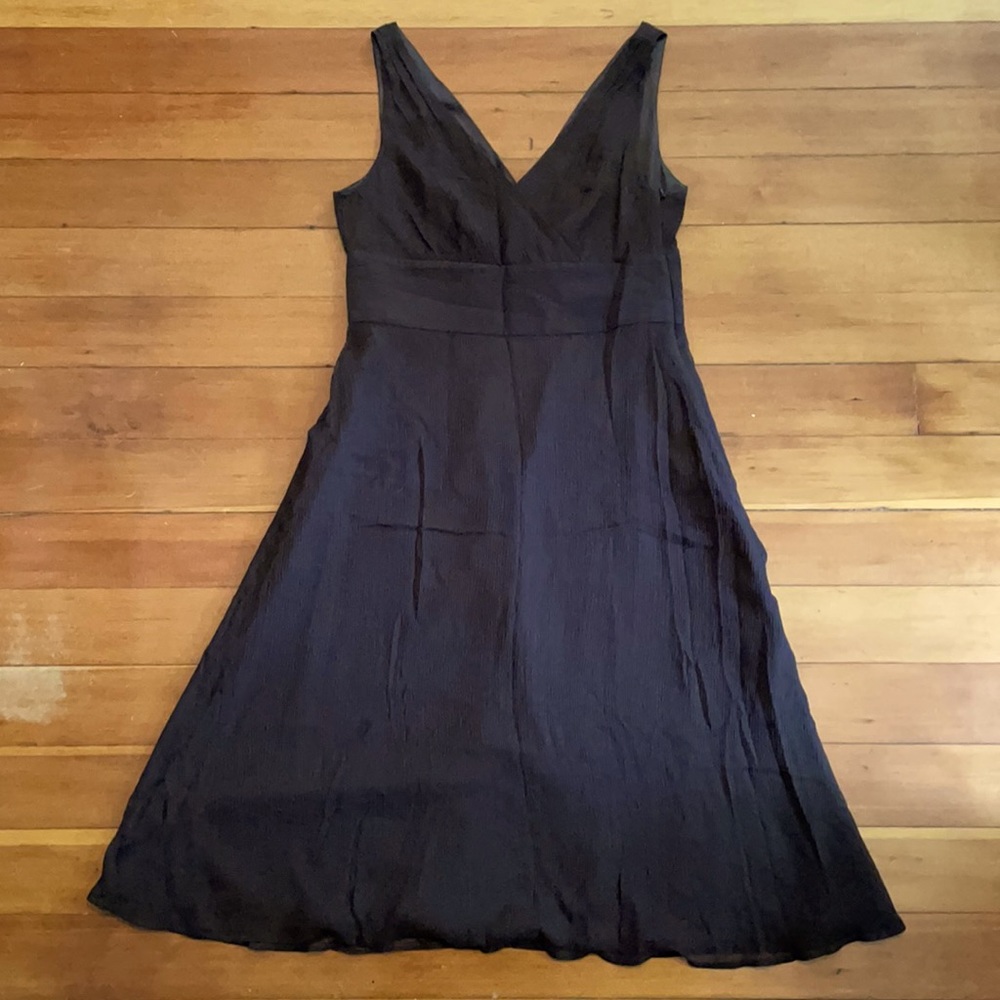 Brown Silk JCrew dress sz 8 bridesmaid?